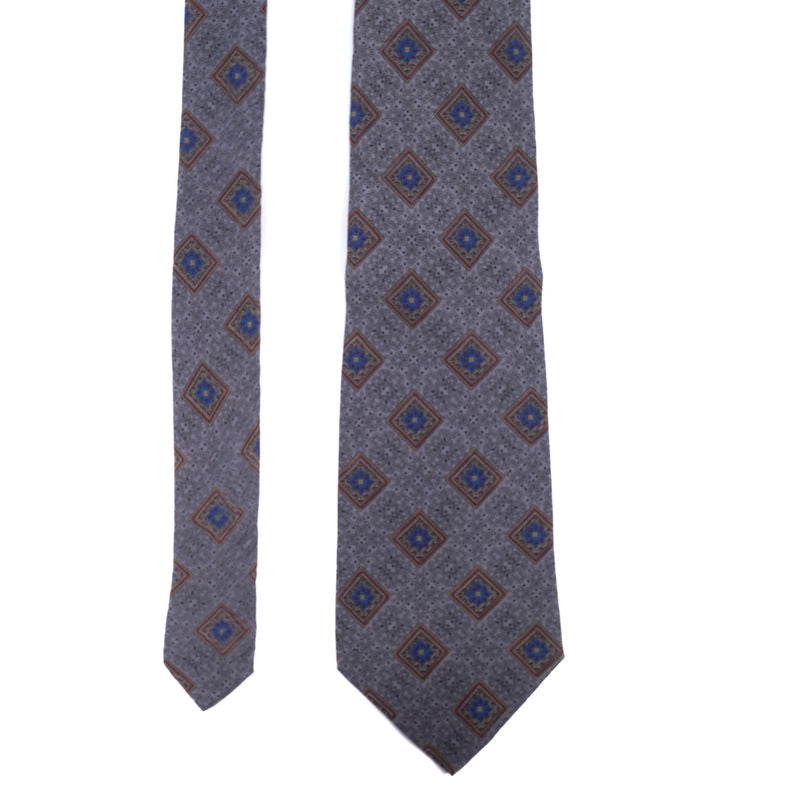 Christian Dior Grey with Red and Blue Tie