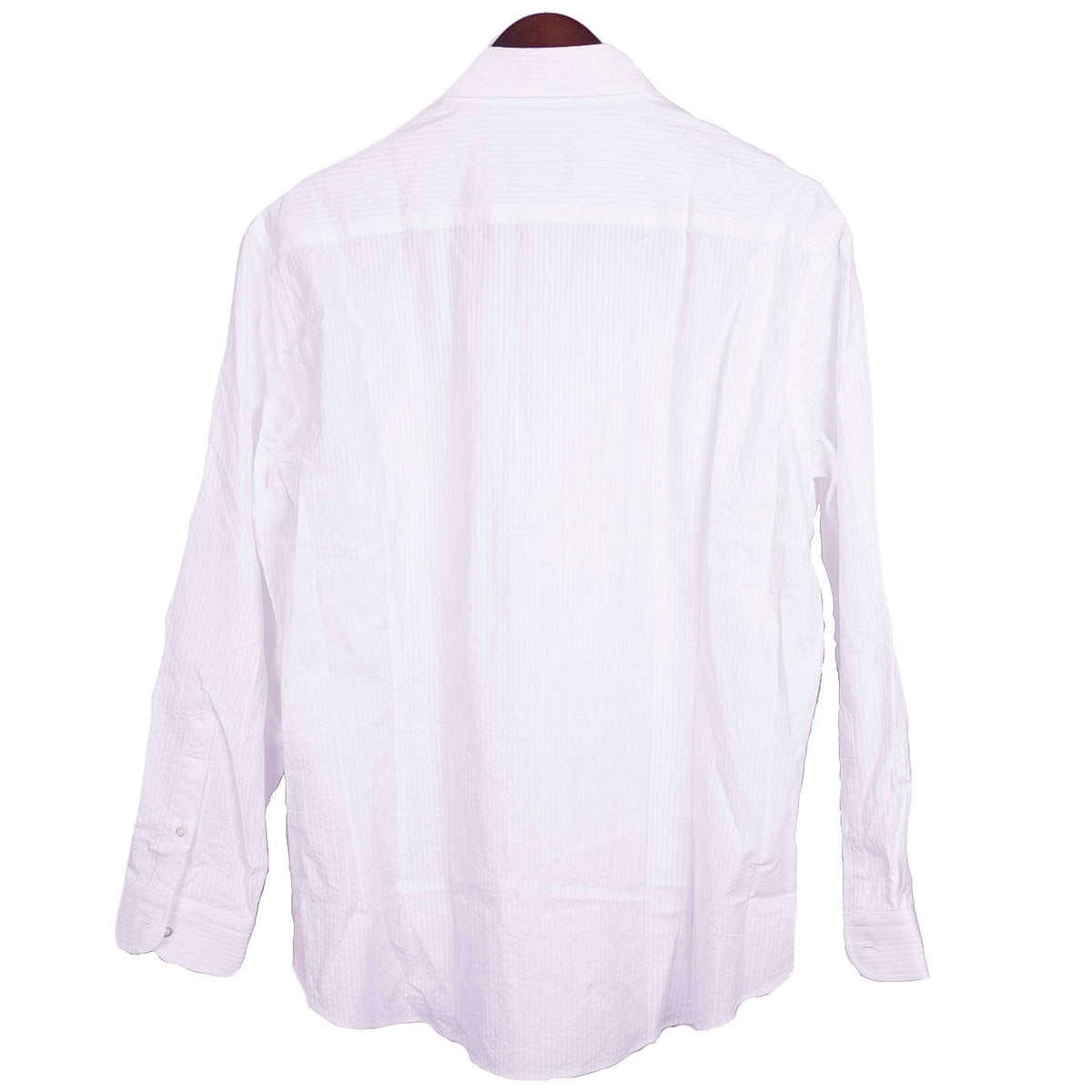 Shirtonomy White Seersucker Shirt Sz 41