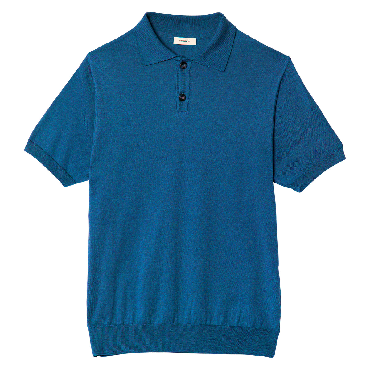 Knitted Polo Shirt Azure - Regular Retail Price 1590 Kr