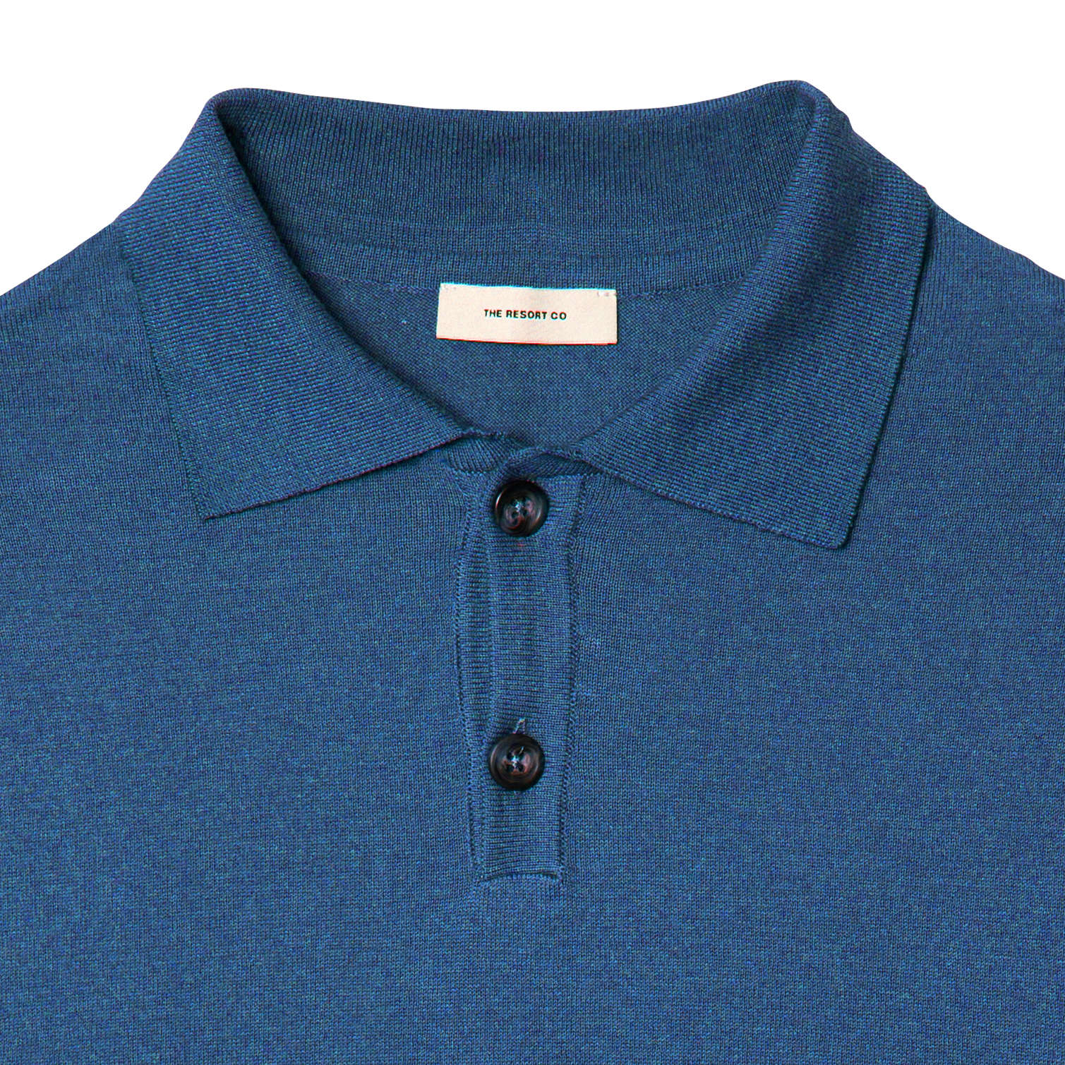 Knitted Polo Shirt Azure - Regular Retail Price 1590 Kr