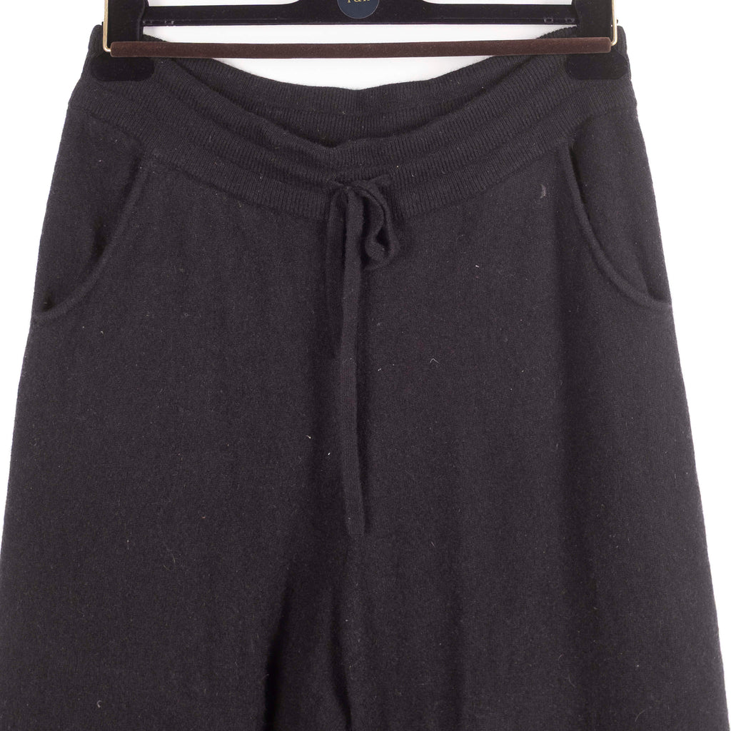 Black Drawstring Cashmere Sweatpants