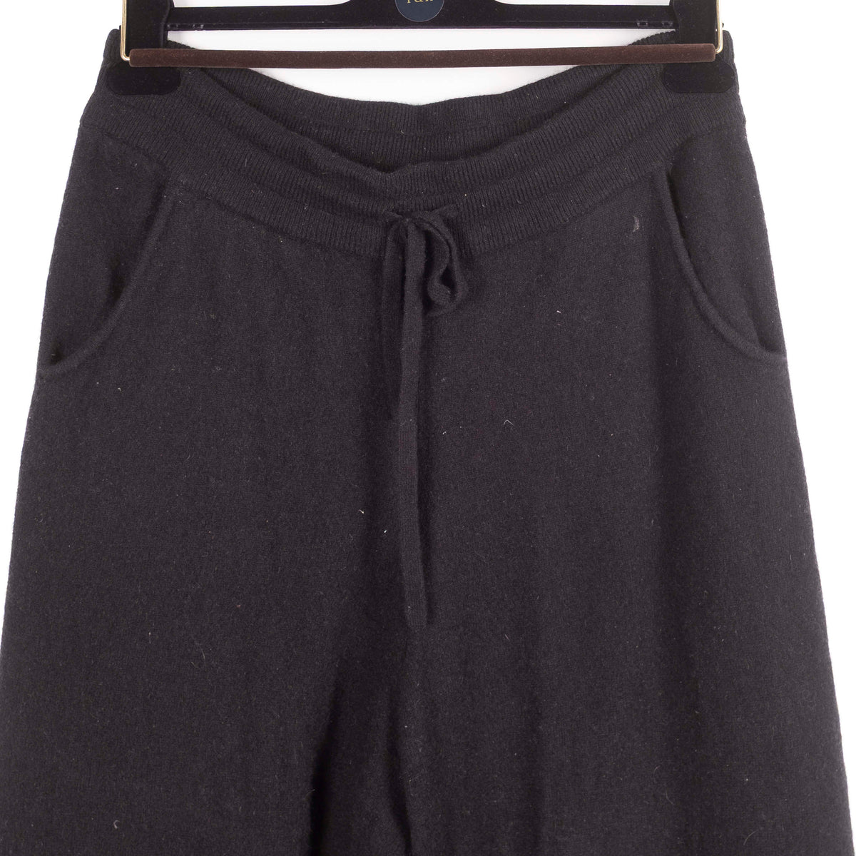 Black Drawstring Cashmere Sweatpants