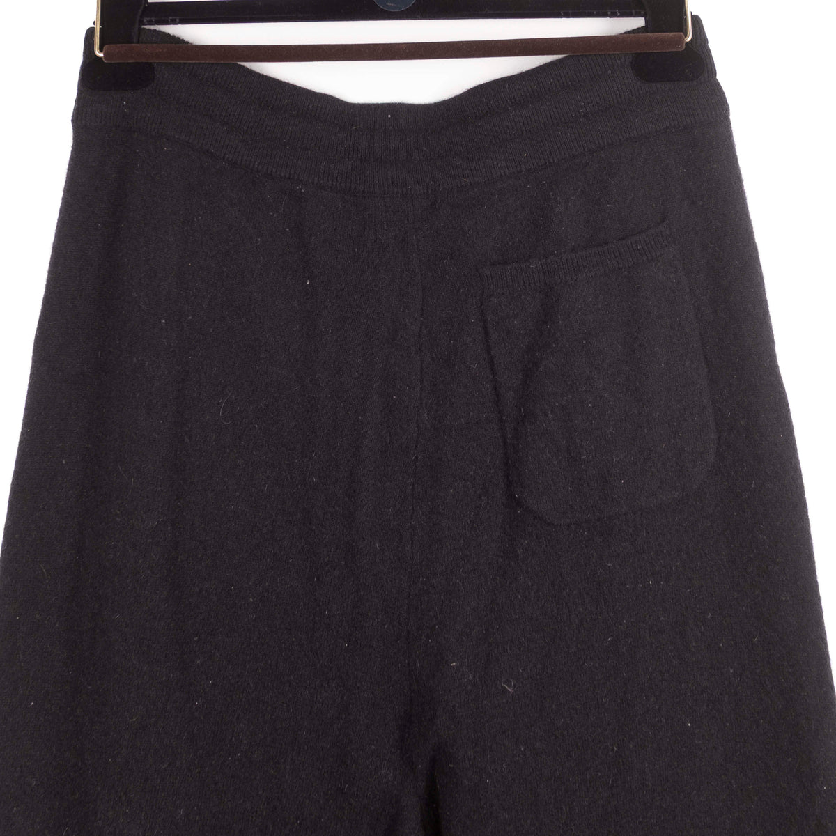 Black Drawstring Cashmere Sweatpants