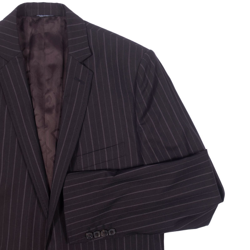 Dolce & Gabbana Grey Striped Suit