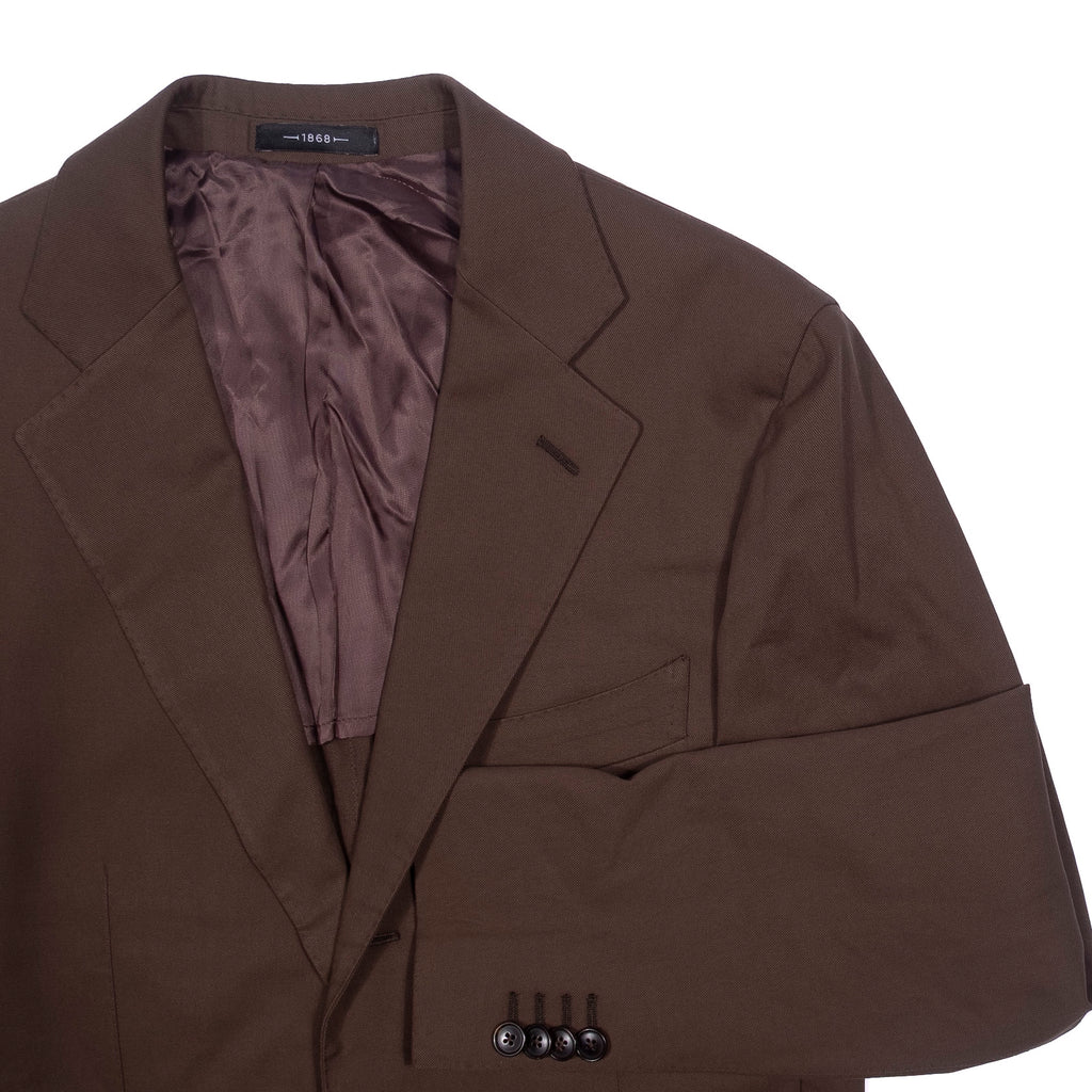 Herse Brown Cotton Suit 48