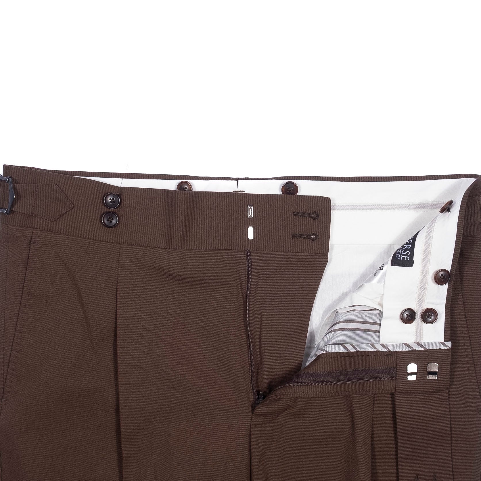 Herse Brown Cotton Suit 48