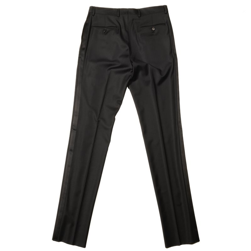 Neapolitan Hand Tailored Black Tuxedo Suit Sz 48