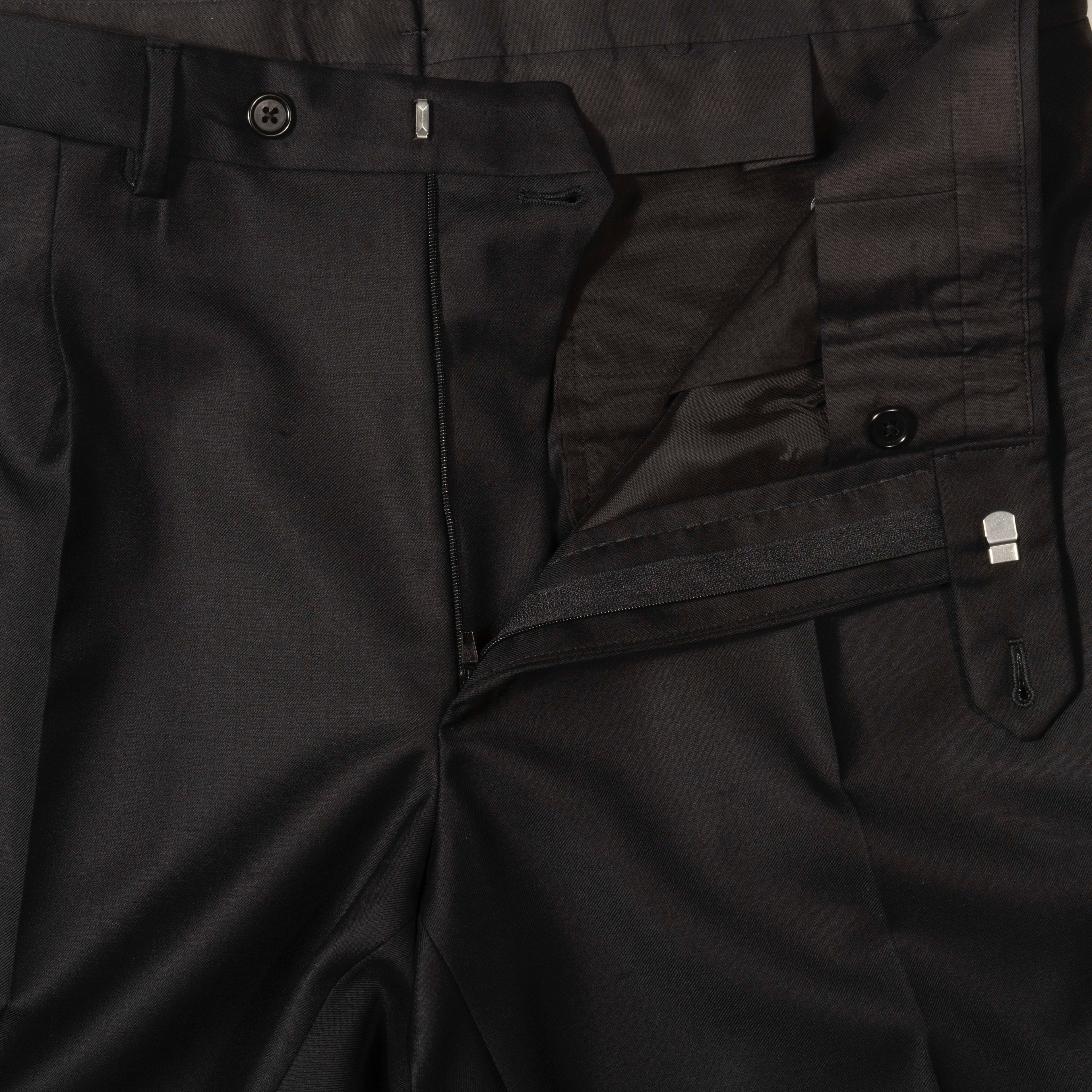 Est Retail Price 20 000 SEK - Neapolitan Hand Tailored Black Tuxedo Suit Sz 48