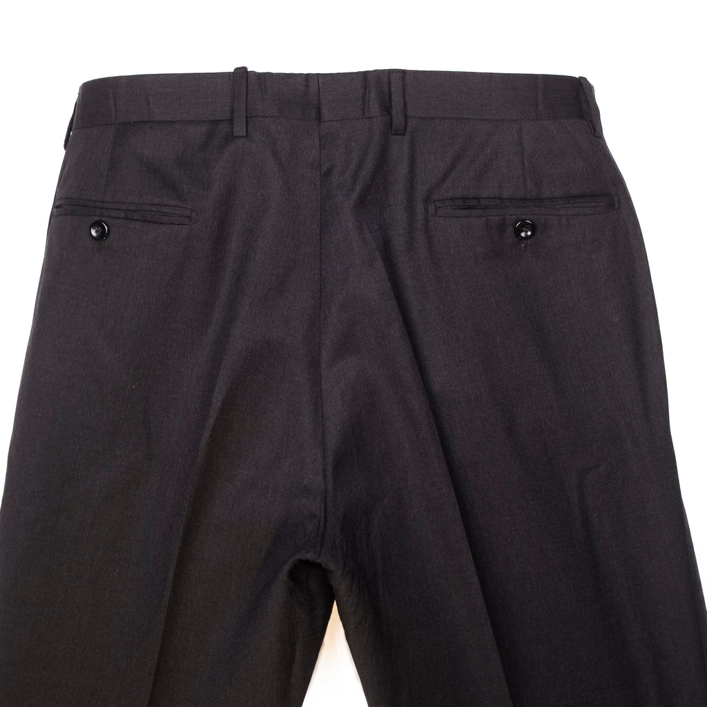 Charcoal Wool Dress Trousers
