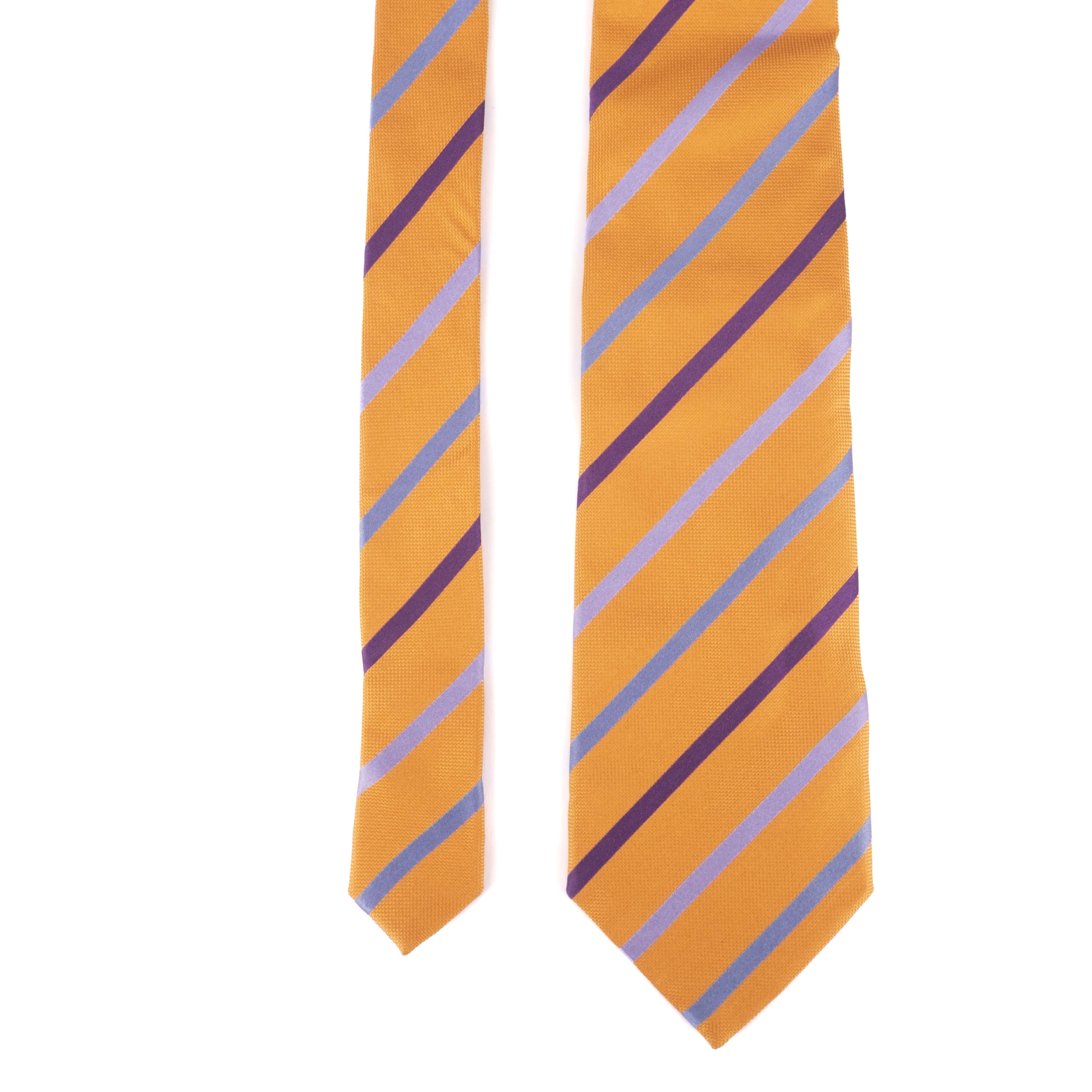 Orange Striped Tie