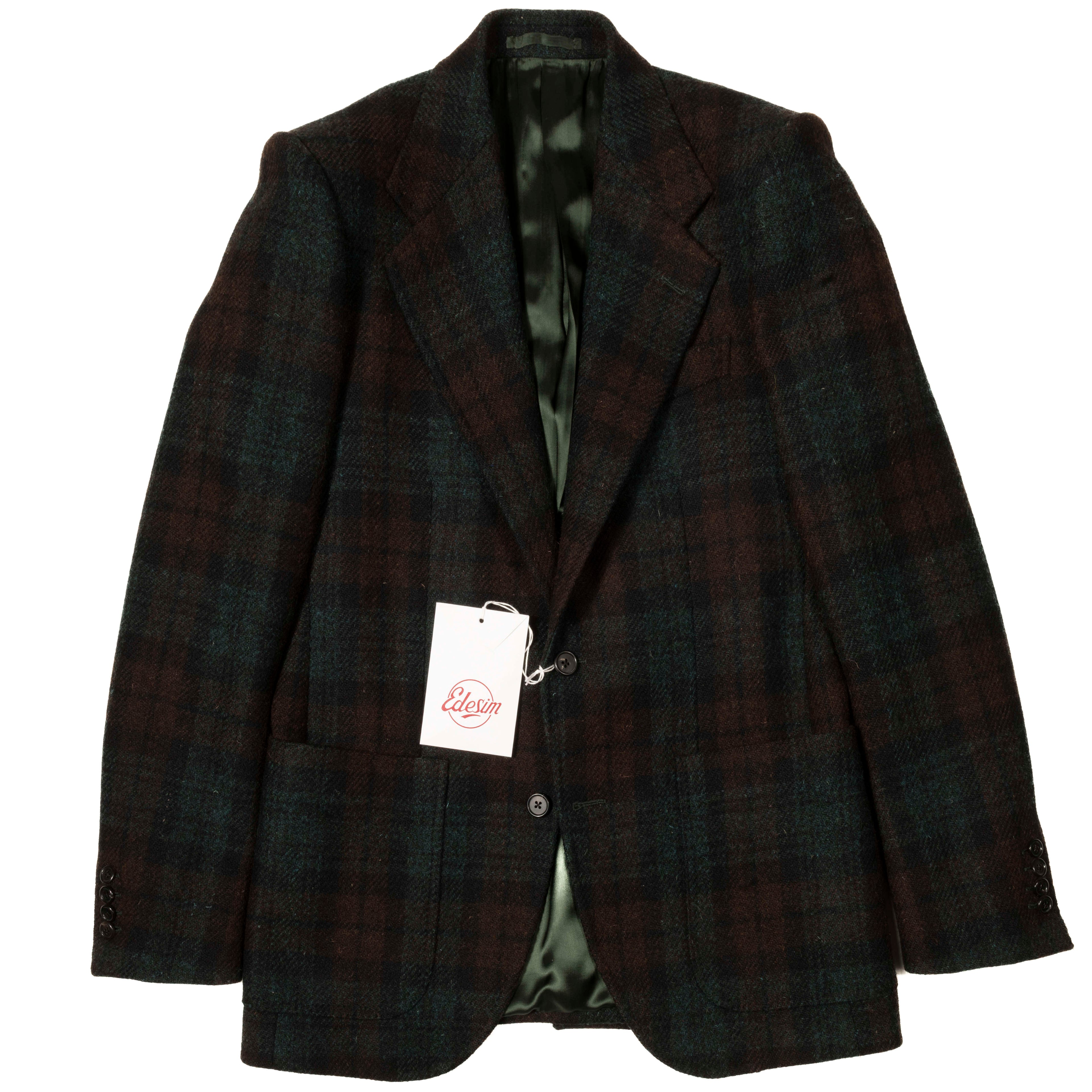 Neapolitan Hand Tailored Holland & Sherry Tweed Sport Coat Sz 50
