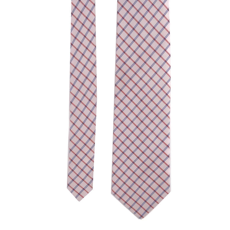 Corneliani Pink Check Tie