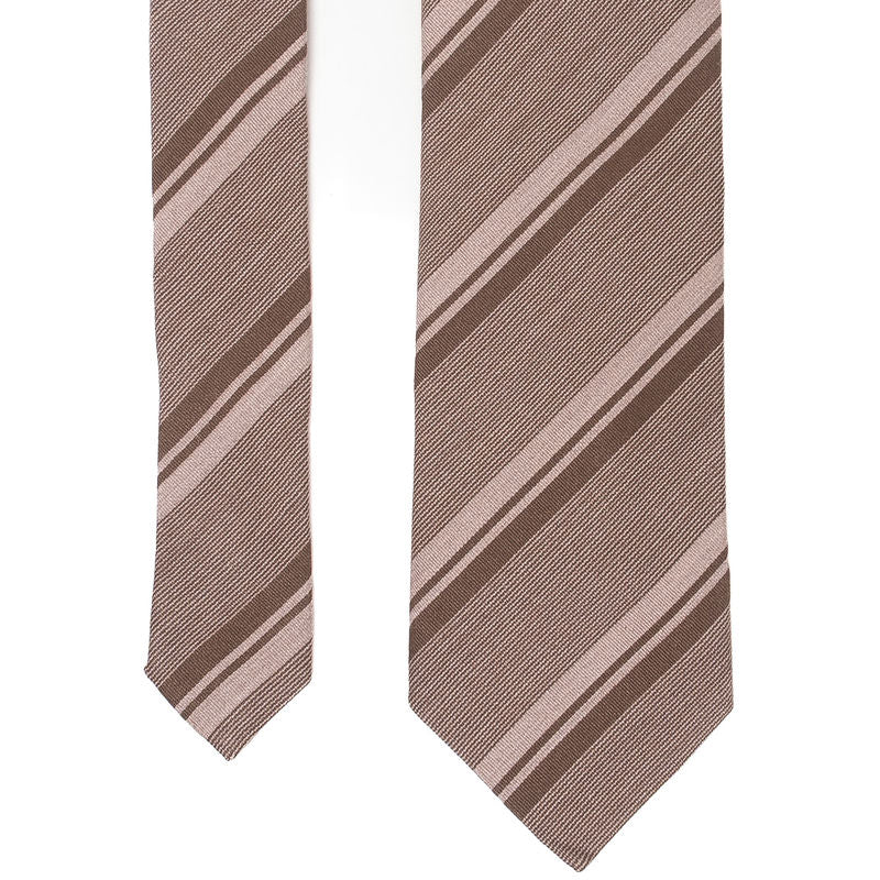 Brown Striped Tie