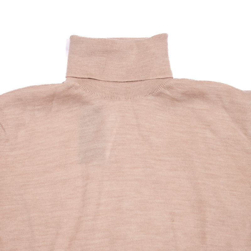 Blugiallo Sand Knit Merino Turtleneck