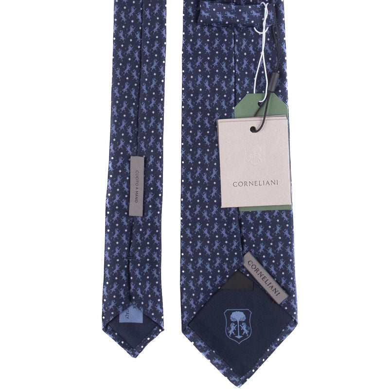 Navy Patterned Tie