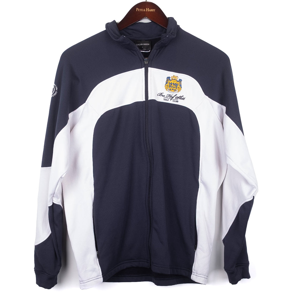 Navy and White Track Jacket