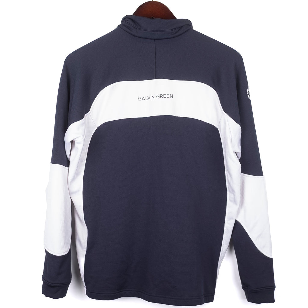 Navy and White Track Jacket
