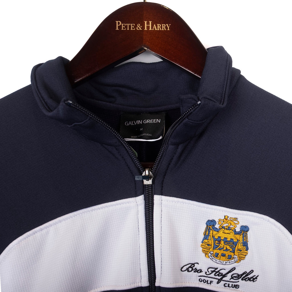 Navy and White Track Jacket