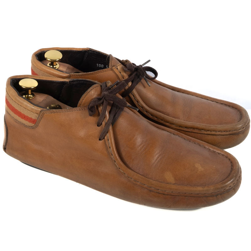 Gucci Brown Leather Boots Sz 40 (EU)