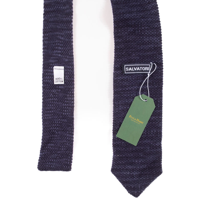 Salvatori Blue Knit Tie