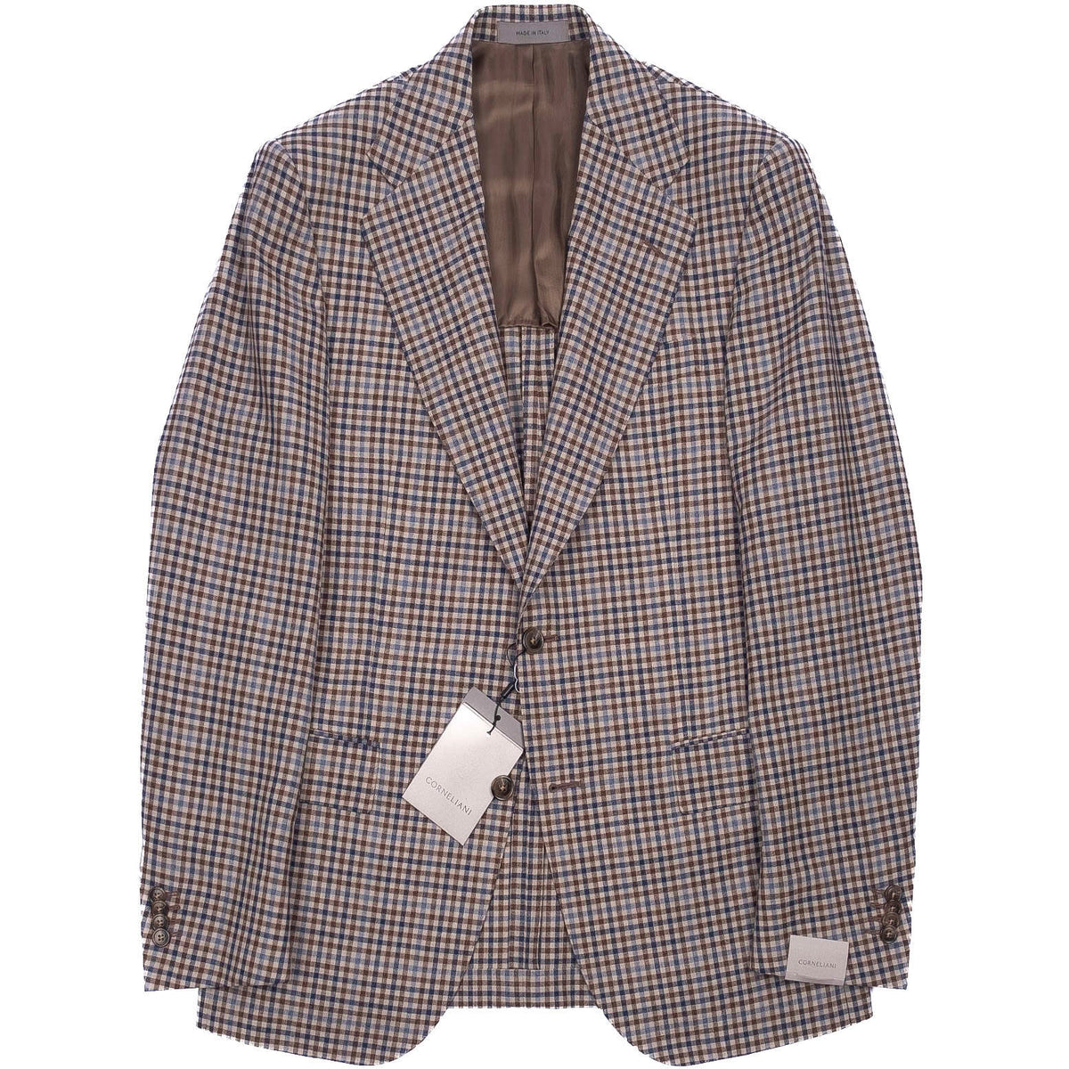 Brown and blue checks Summer Sport Coat