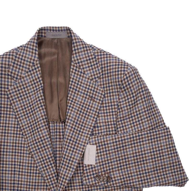 Brown and blue checks Summer Sport Coat