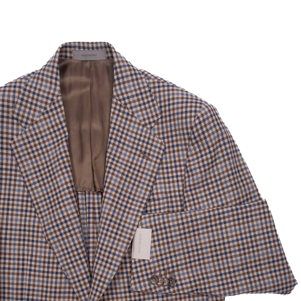 Brown and blue checks Summer Sport Coat
