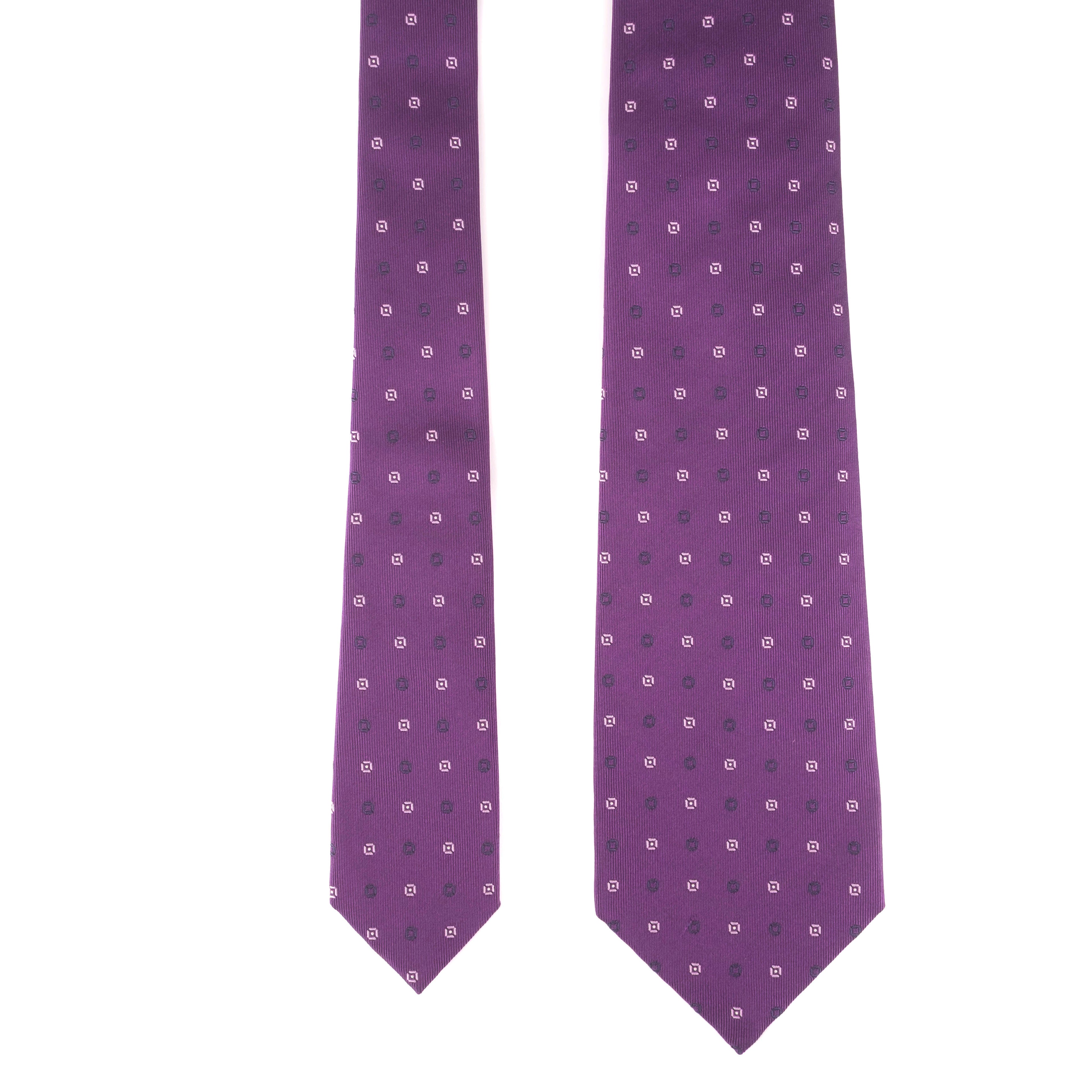 Purple Patterned Tie