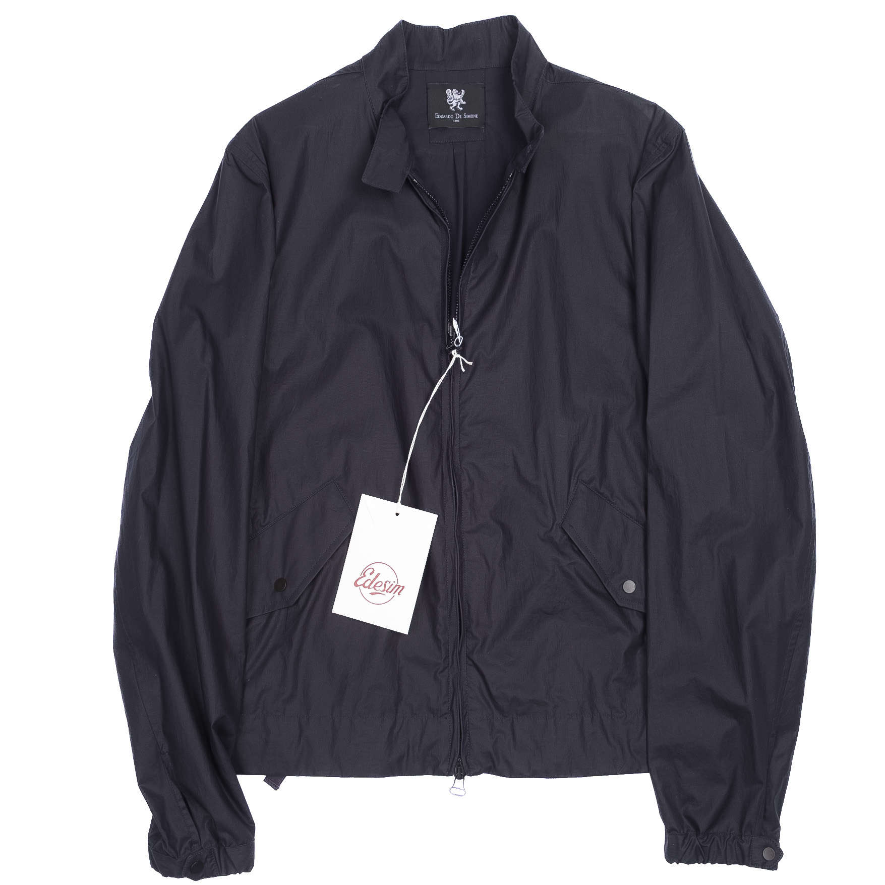 Neapolitan Tailored Navy Harrington Jacket Sz 48