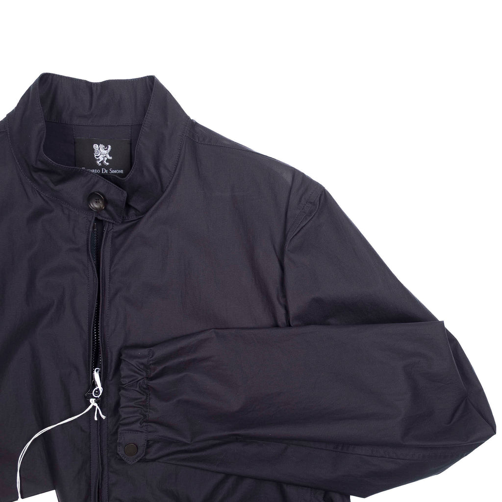 Neapolitan Tailored Navy Harrington Jacket Sz 48