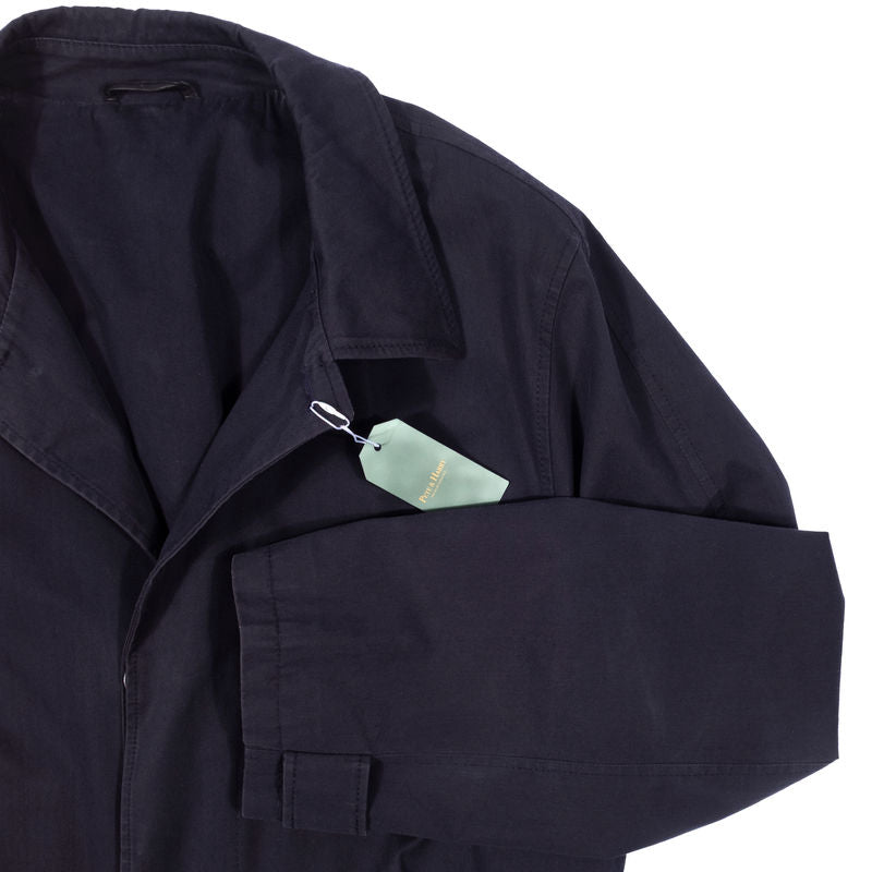 Zegna Navy Trench Coat