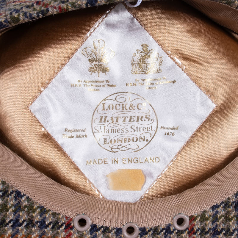 Lock & Co. Hatters Green Check Flat Cap