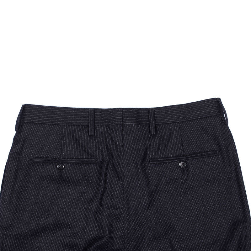 Neapolitan Hand Tailored Charcoal Pinstriped Suit, 50