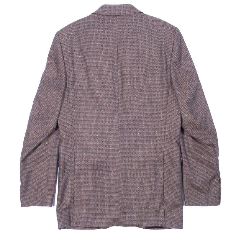 Brown and blue checked Silk Sport Coat