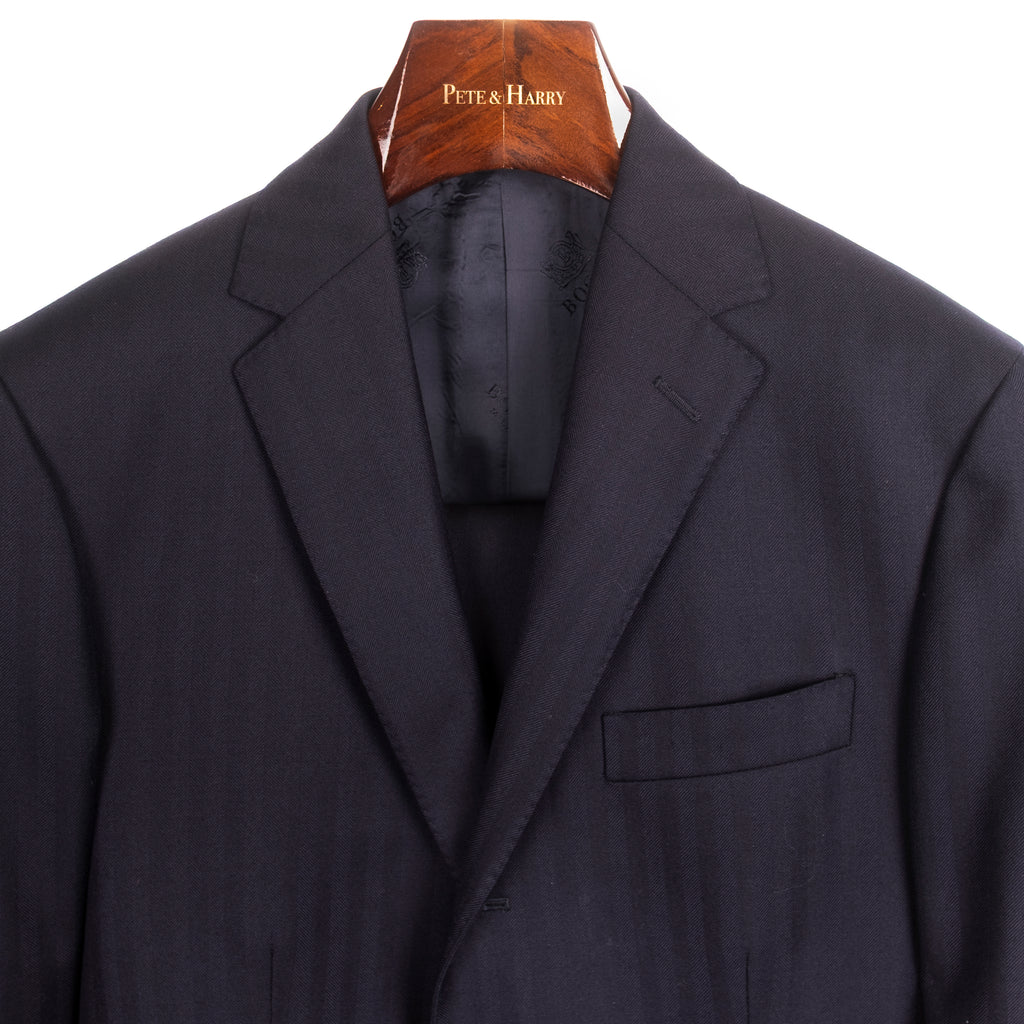 Navy Striped Business Suit