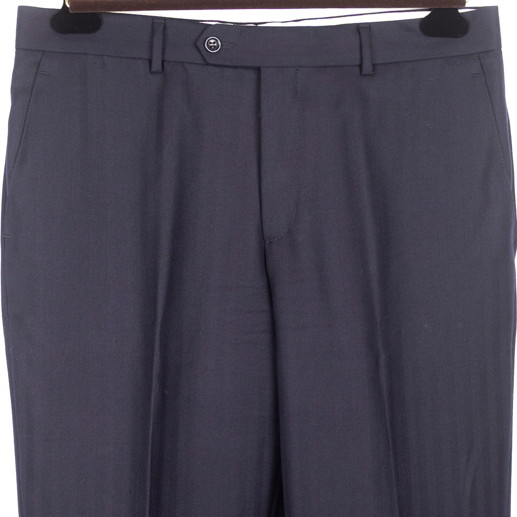 Navy Striped Business Suit