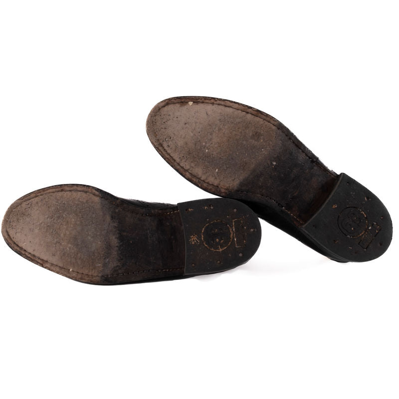 Barry of England Black Leather Oxfords