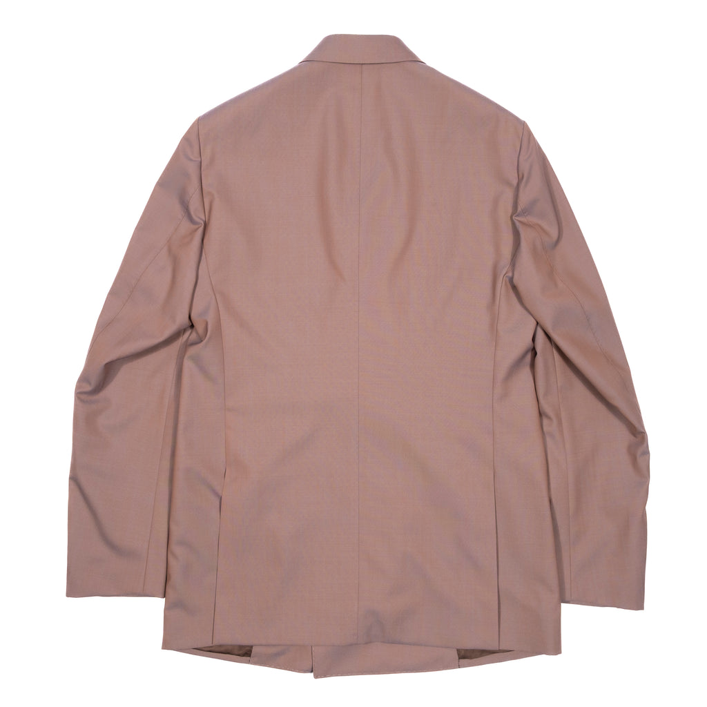 Neapolitan Hand Tailored Light Plum Double Breasted Suit Sz 54