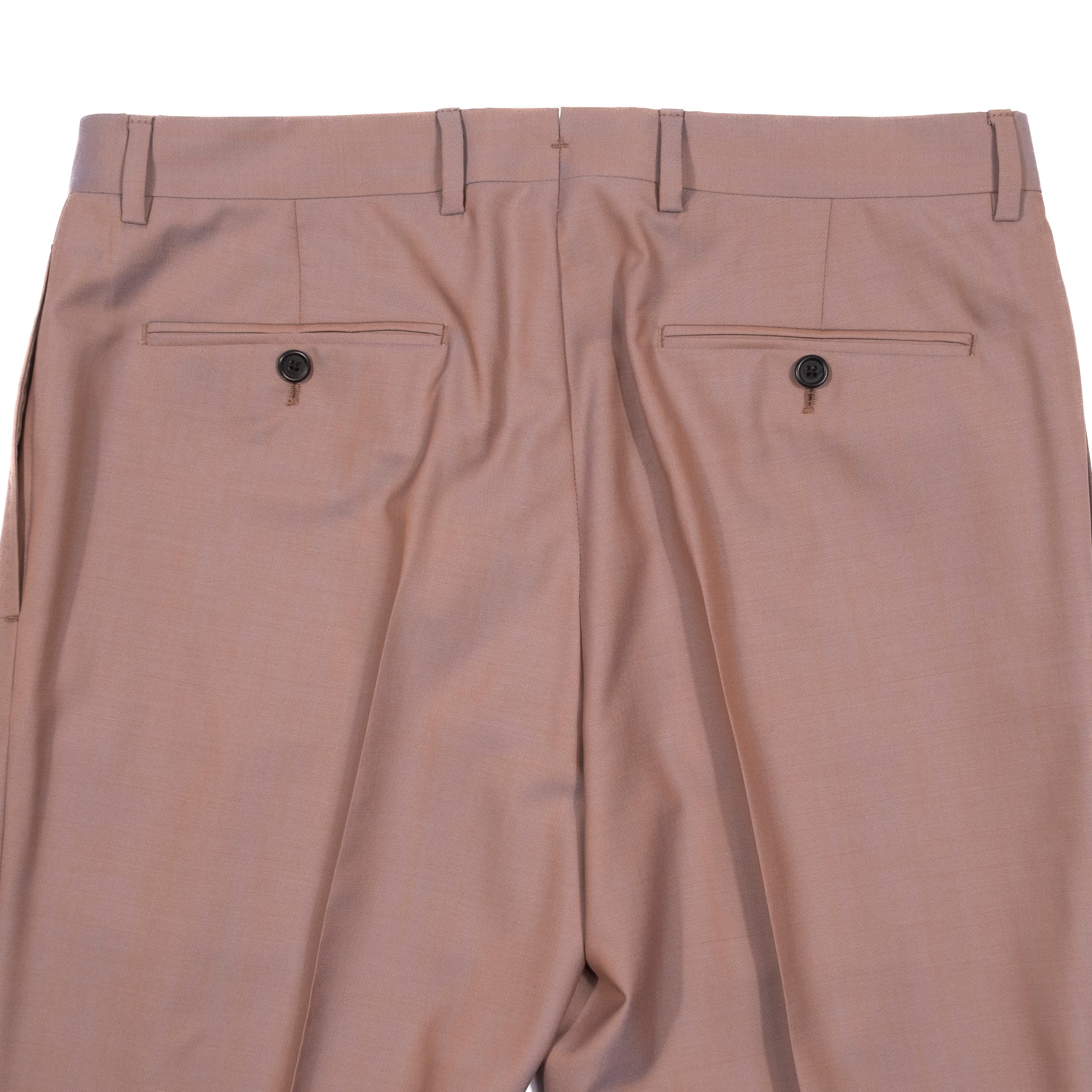 Neapolitan Hand Tailored Light Plum Double Breasted Suit Sz 54