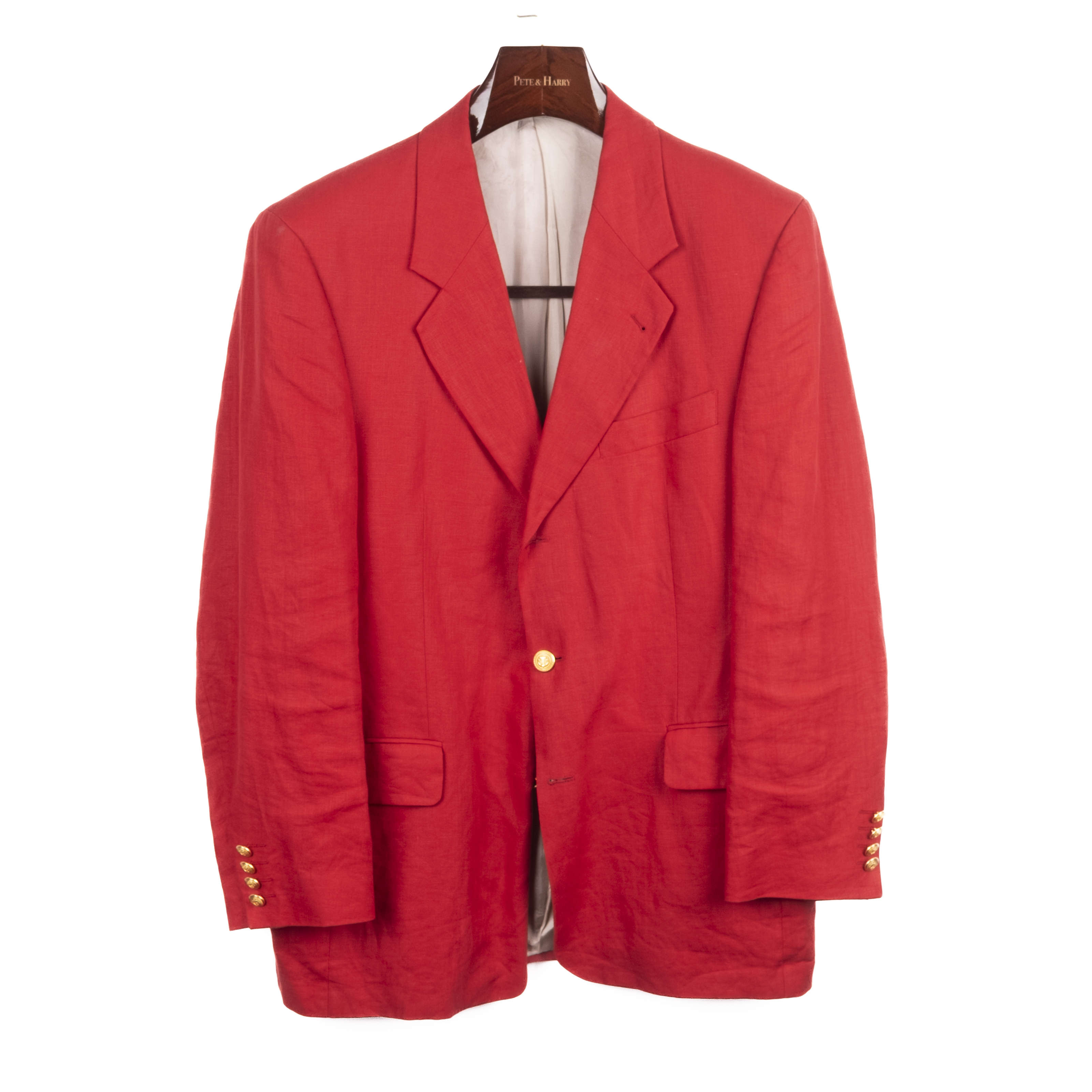 Red Linen Club Blazer