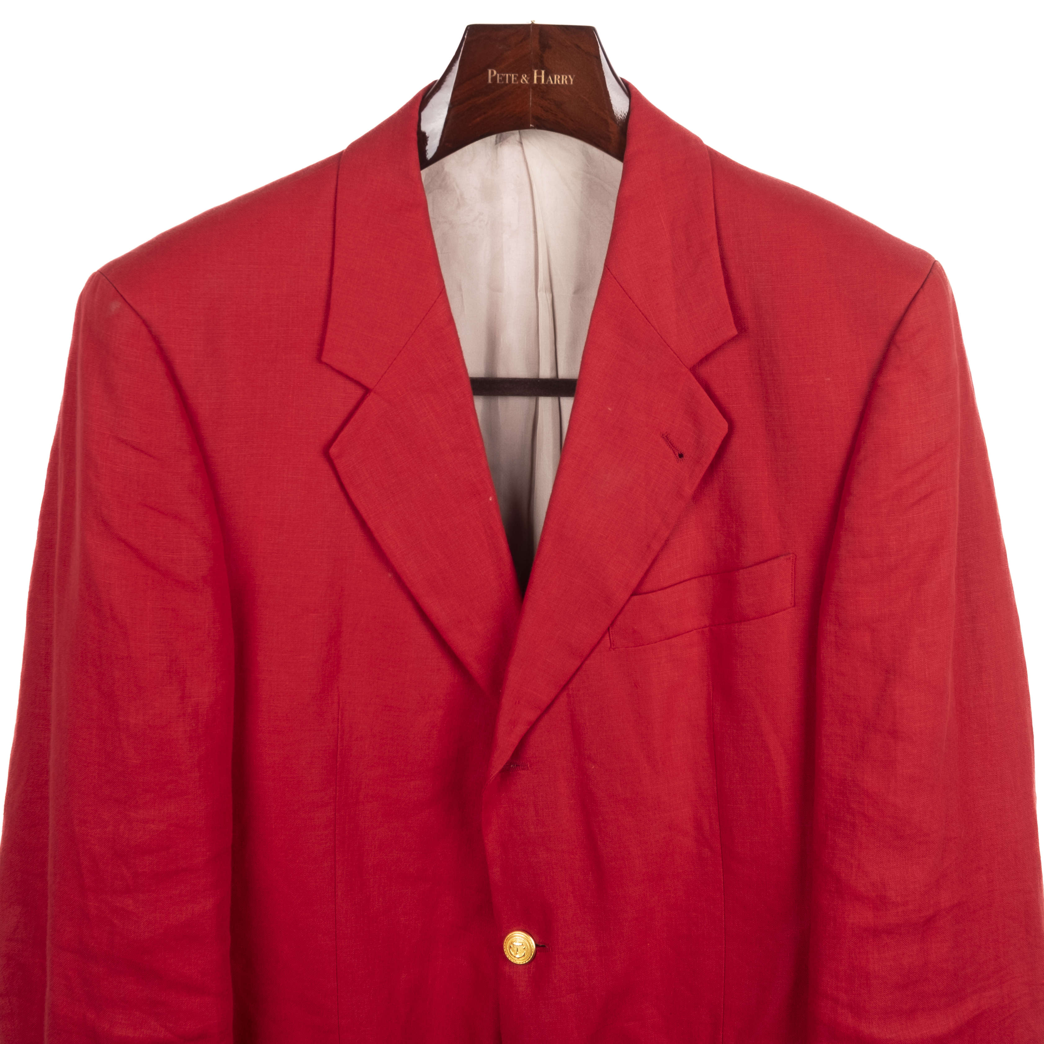 Red Linen Club Blazer