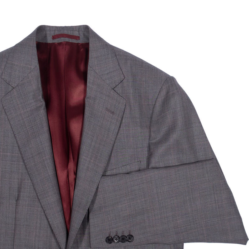Neapolitan Hand Tailored Grey Checked Sport Coat