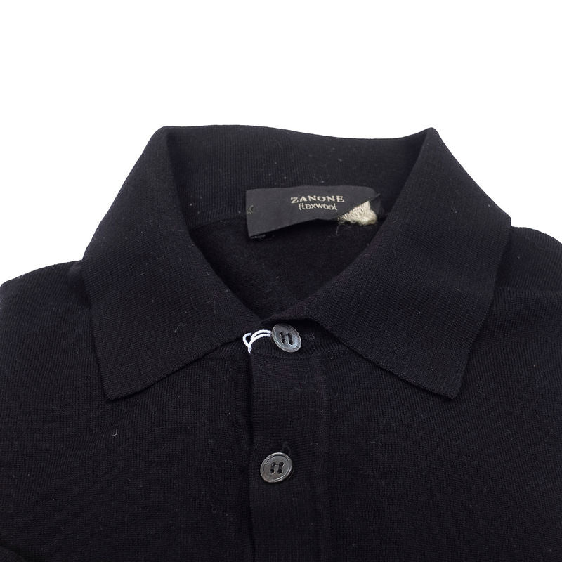 Black Long Sleeved Polo
