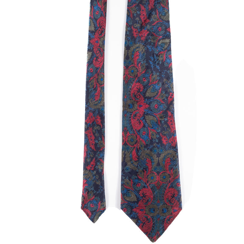 Lanvin Red Paisley Tie