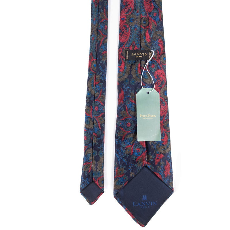 Lanvin Red Paisley Tie