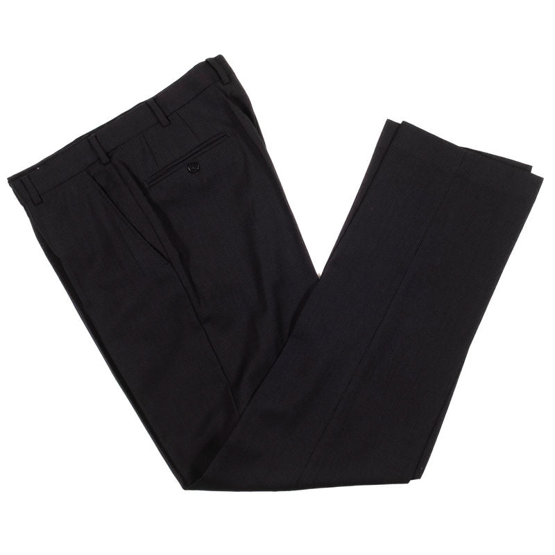 Zegna Charcoal Pinstripe Suit Sz 52