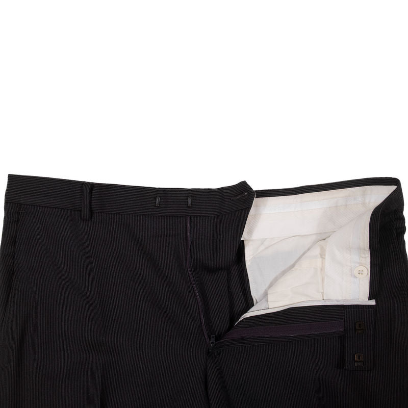 Zegna Charcoal Pinstripe Suit Sz 52