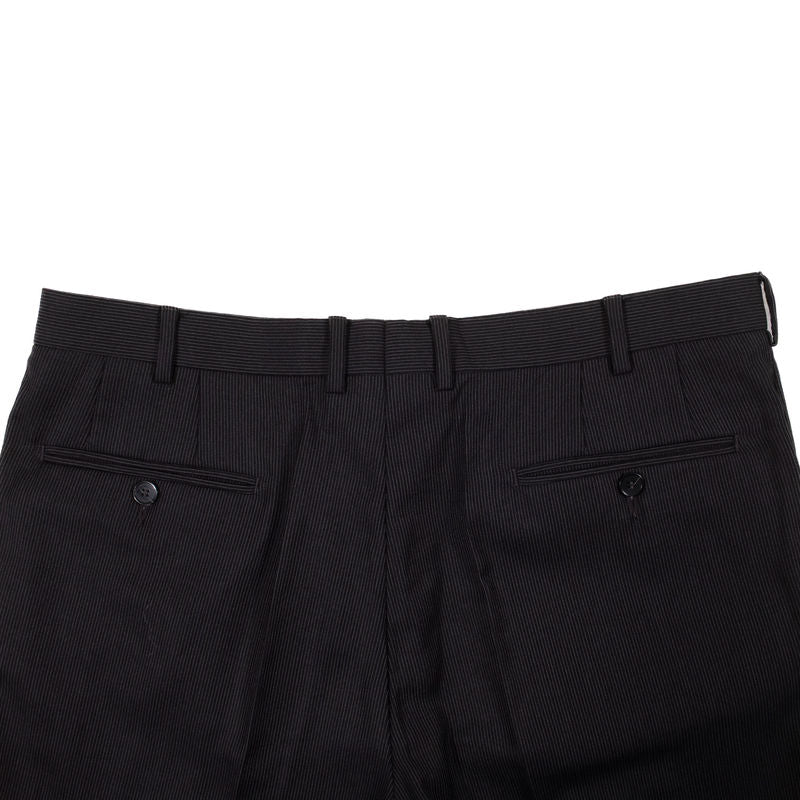 Zegna Charcoal Pinstripe Suit Sz 52