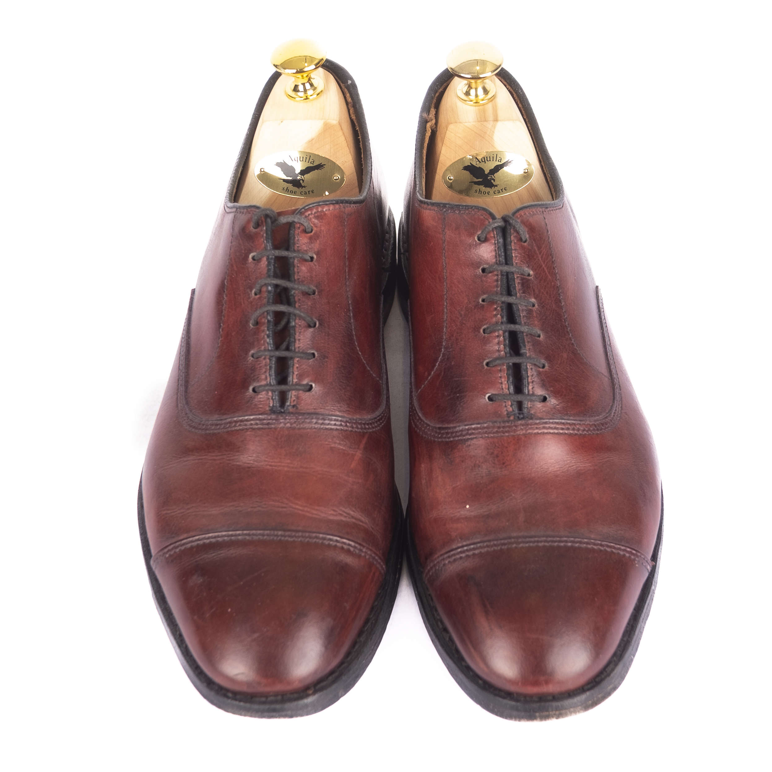 Brown Cap Toe Oxfords