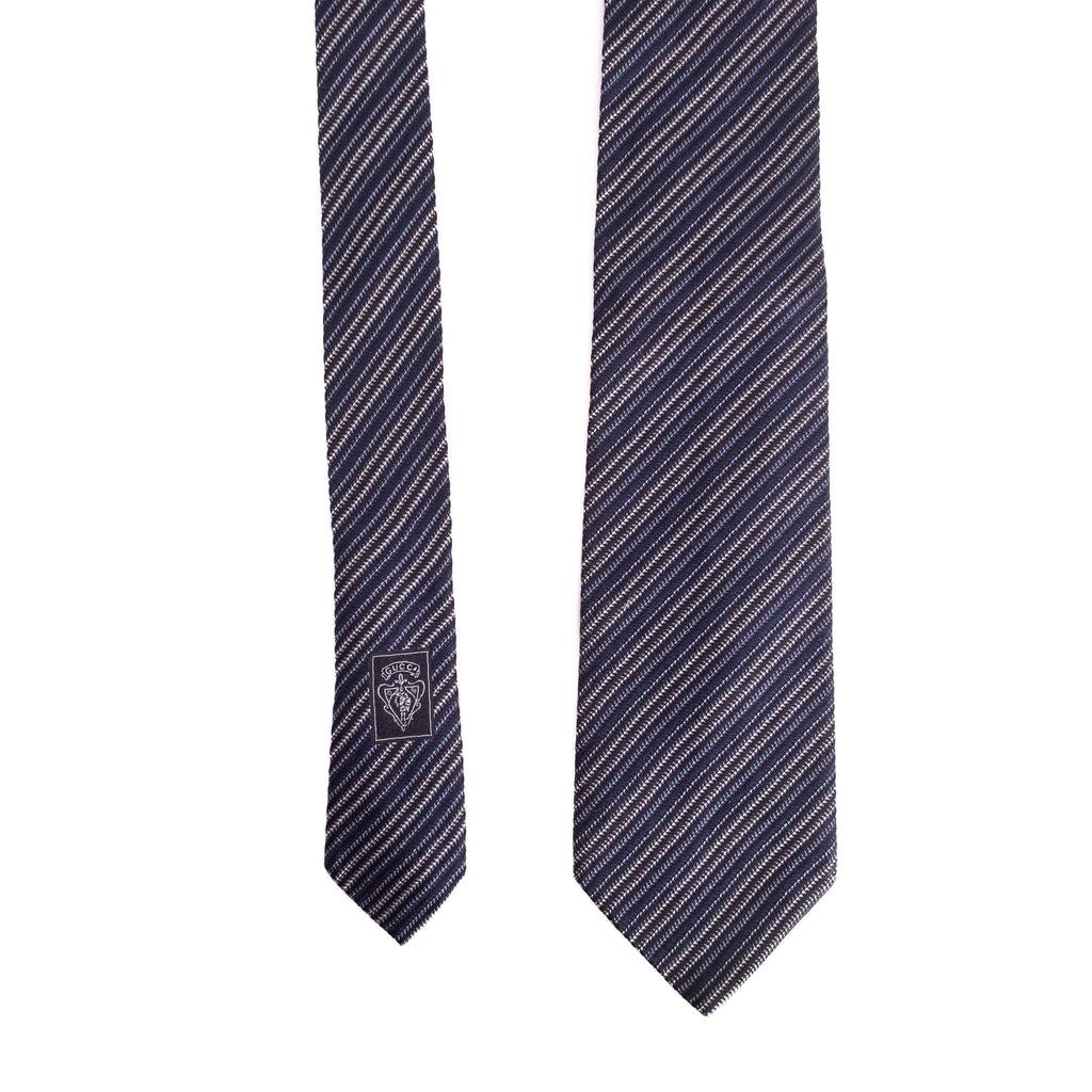 Navy Striped Tie
